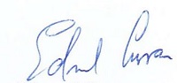 Edmund Curran Signature